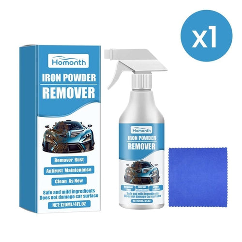 Automotive Iron Deposit Cleaning Spray - 1 set of 120 ml + Cloth