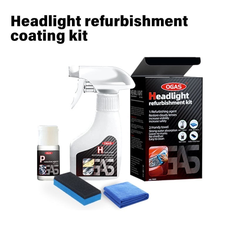 Headlight Lens Care Spray - Set 180ML plus coating 10ML
